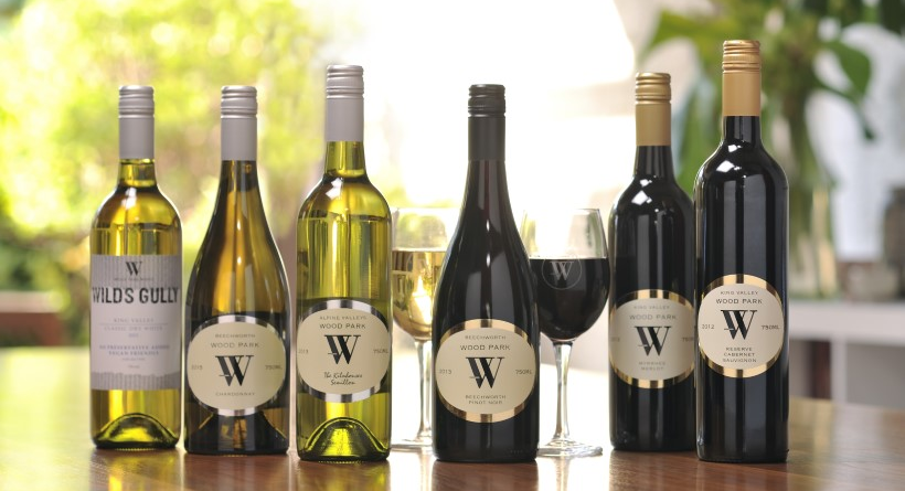 Wood Park Wines wine bottles